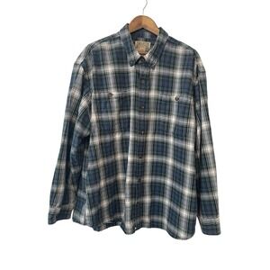 Men's Duluth Flannel Plaid Buttondown 2XL Gorpcore Outdoor Work Cabincore
